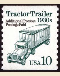 #2457 - 10¢ Tractor Trailer