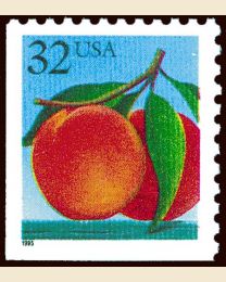 #2487 - 32¢ Peaches perf 11 x 10