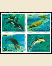 #2508S - 25¢ Creatures of the Sea