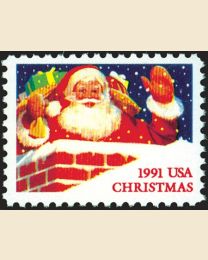 #2579 - (29¢) Santa and Chimney sheet