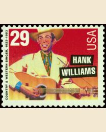 #2771 - 29¢ Hank Williams perf 10