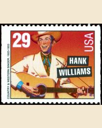 #2775 - 29¢ Hank Williams perf 11