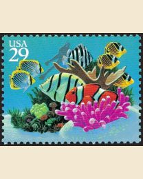 #2866 - 29¢ Diver & Coral