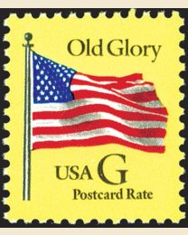 #2879 - "G" Old Glory (Postcard 20¢)