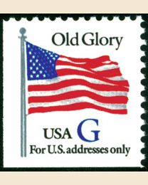 #2884 - "G" Old Glory (32¢)