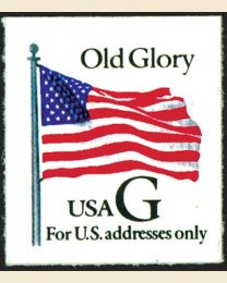 #2886 - "G" Old Glory (32¢), Thick Paper