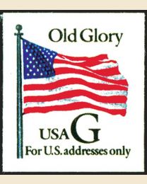 #2887 - "G" Old Glory (32¢), Thin Paper
