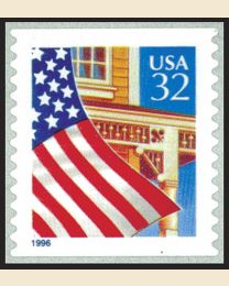 #2915B - 32¢ Flag over Porch