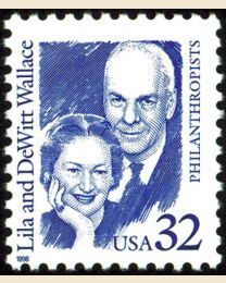 #2936 - 32¢ Lila & DeWitt Wallace