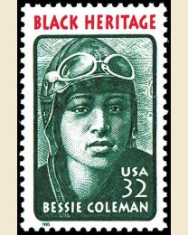 #2956 - 32¢ Bessie Coleman