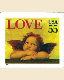 #2960 - 55¢ Love Cherub self adhesive