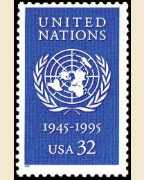 #2974 - 32¢ UN 50th Anniversary