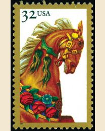 #2976 - 32¢ Blonde Carousel Horse