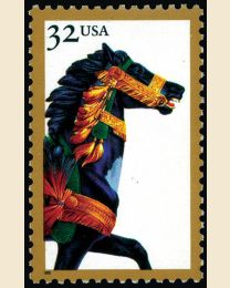 #2977 - 32¢ Black Carousel Horse