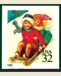 #3013 - 32¢ Sledding ATM bklt