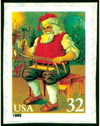 #3014 - 32¢ Santa Working on Sled