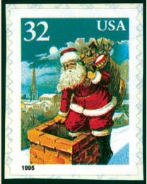 #3016 - 32¢ Santa on Chimney