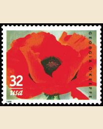 #3069 - 32¢ Georgia O'Keeffe/Flower Painting