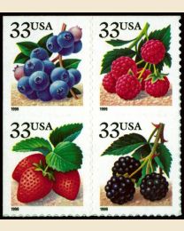 #3294S - 33¢ Berries set of 4
