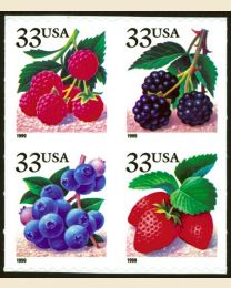#3298S - 33¢ Berries set of 4