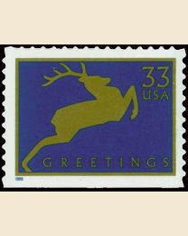 #3361 - 33¢ Deer perf 11.2 SA booklet