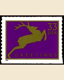 #3362 - 33¢ Deer perf 11.2 SA booklet