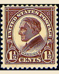 # 553 - 1 1/2¢ Harding