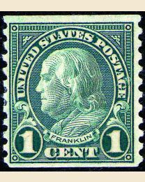 # 597 - 1¢ Franklin