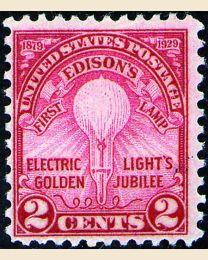 #655 - 2¢ Edison's First Light