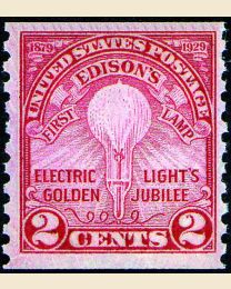 # 656 - 2¢ Edison's First Light