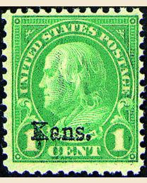 # 658 - 1¢ Franklin