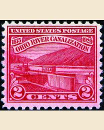#681 - 2¢ Ohio River Canals