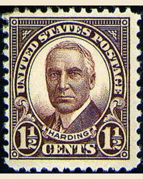 #684 - 1 1/2¢ Harding