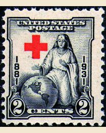 #702 - 2¢ Red Cross