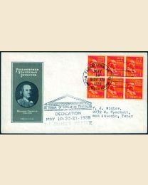 # 803 - 1/2¢ Franklin: FDC