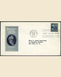 # 820 - 15¢ Buchanan: FDC