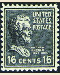 # 821 - 16¢ Lincoln