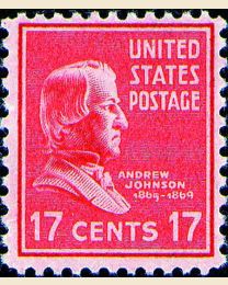 # 822 - 17¢ Andrew Johnson