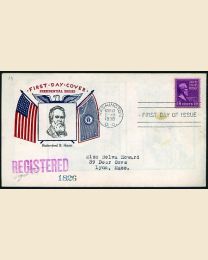 # 824 - 19¢ Hayes: FDC