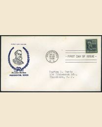 # 828 - 24¢ B. Harrison: FDC