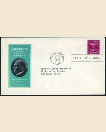 # 829 - 25¢ McKinley: FDC