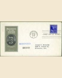 # 830 - 30¢ T. Roosevelt: FDC