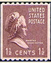 # 849 - 1 1/2¢ Martha Washington