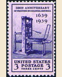 # 857 - 3¢ Printing Tercentenary