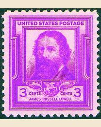# 866 - 3¢ James Russell Lowell