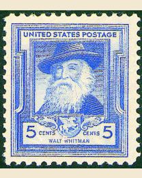 # 867 - 5¢ Walt Whitman