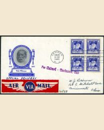 # 867 - 5¢ W. Whitman: FDC