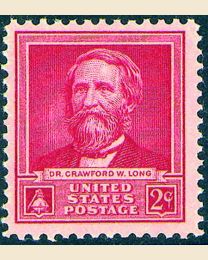 # 875 - 2¢ Crawford W. Long