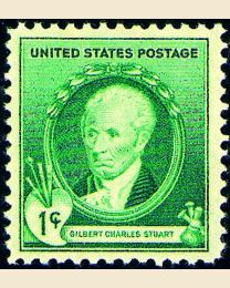 # 884 - 1¢ Gilbert Stuart