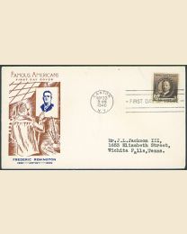 # 888 - 10¢ F. Remington: FDC